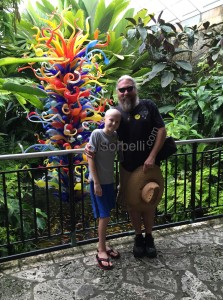 Nicky & Wayne Sorbelli having fun & exporing Fairchild Tropical Garden, Miami